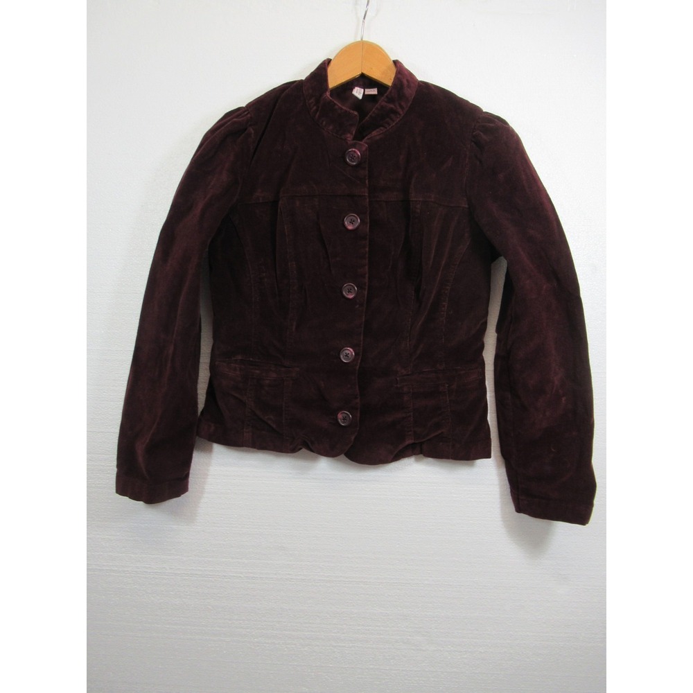Vintage Y2K St. Johns Bay Fitted Corduroy Jacket Women Small Purple